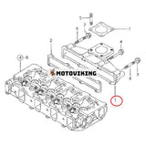 Avgasgrenrör 129407-13100 för Yanmar Engine 4TNE84 4TNE88 TK486 TK486E TK486V TK482 TK482E