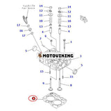 Cylinderhuvudspackning YM119309-01330 för Komatsu Engine 2D68E-3B 2D68E-3C 2D68E-3A