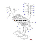 Översynspackningssats YM119717-01330 för Komatsu Engine 3D76E-6 3D76E-5N-BA Grävmaskin PC20MR-2 PC22MR-3 PC26MR-3