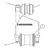 Bandrulle 206-1264 för Caterpillar CAT grävmaskin 320C 322C 323EL 325C 325D 325CL 329D 329DL