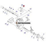 12V avstängningsstoppmagnet YM119233-77932 för Komatsu Engine 3D76E-6 3D82AE-6 4D88-6 Grävmaskin PC20MR-2 PC55MR-3 PC75R-2