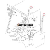 1 st baklykta 37A-1AE-1010 för Komatsu gaffeltruck FD10D-15 FD14-15 FD18D-15 FD23-11 FG14D-15 FG20-11 FG28-11 FG30-11