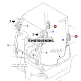 1 st baklykta 3EC-55-31670 för Komatsu Forklift SD23-6 SD25-6 SD30-6 FD35/40-7 FD45-8 FD50A-8