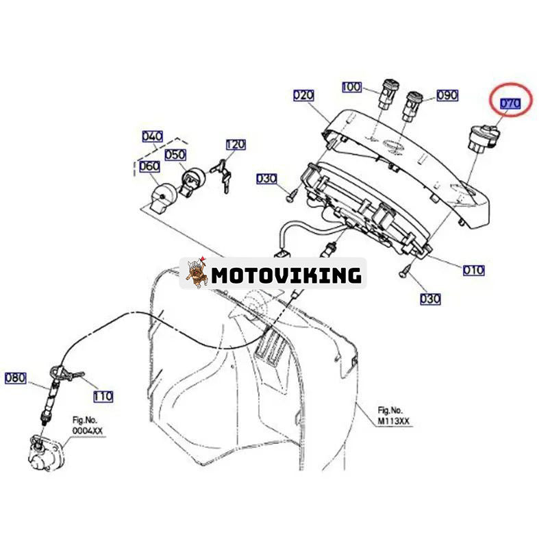 9-stiftsbrytare 6A700-30810 för Kubota traktor B1121 B1181 B1241 B1620