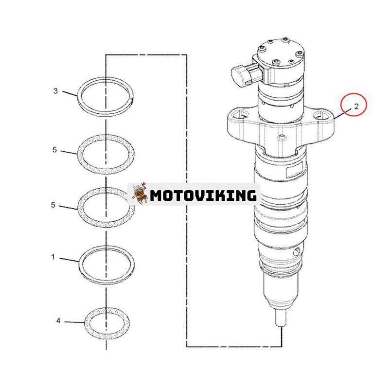 Bränsleinsprutare 263-8218 för Caterpillar CAT Engine C7 Grävmaskin 324D 325D 326D 328D 329D M325D