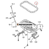 Oljetrågspackning VI8943708360 för Kobelco grävmaskin SK100 SK100L SK120 SK120LC SK150LC