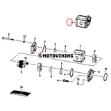 Kugghjulspump 6669385 för Bobcat kompaktlastare 653 751 753 763 773 7753