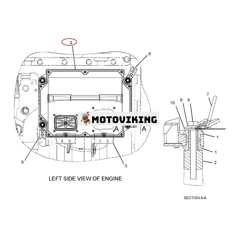 Styrenhet 262-2879 för Caterpillar CAT Engine C7 C9 Grävmaskin 324D FM 324D 325D 326D L 329D 365C 385C 390D