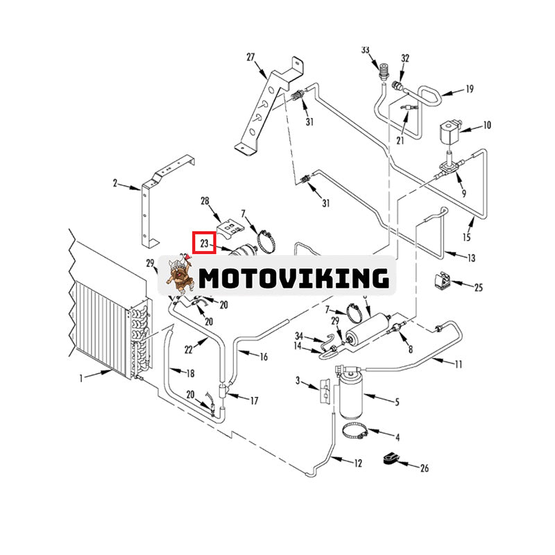 Oljeavskiljare 66-8548 för Thermo King Transportkylning KV-500 SV-600 SV-400 B-100 V-100 C-090 V-250 V-200