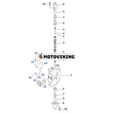 Hydraulventil för Komatsu grävmaskin PC200-7 PC220-7 PC228US-3 PC230-7-AA PC220LC-7L