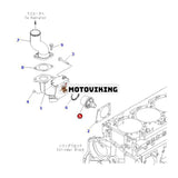 Termostat 6004-21-6630 för Komatsu Engine 6D125E-2 S6D170-1 Grävmaskin PC400-7 PC450LC-8 PC490LC-10 Hjullastare WA470-3 WA480-5 WA700-1L