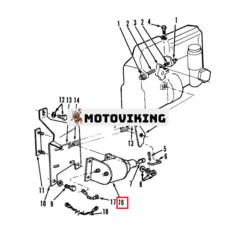 Stoppavstängningsmagnet 44-2823 för Thermo King T-Series TS Sentry Super KD TD MD RD SB