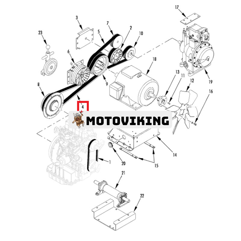 Rem 78-1350 för Thermo King Engine TK3.76 TK3.95 Transportkylning TS-500