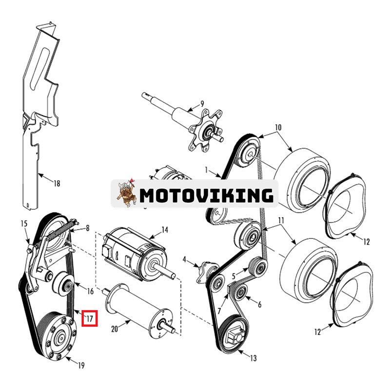 Bälte 78-1624 för Thermo King Transportkylning SLX-300 SLX-200 SLX-100