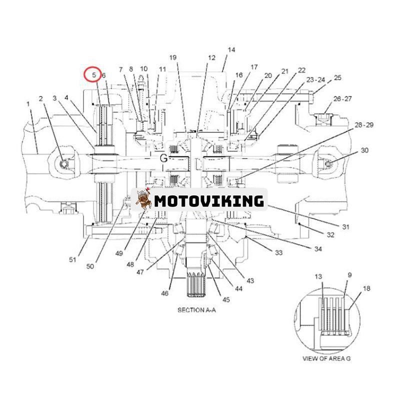 Plattskiva 223-4311 för Caterpillar CAT vibrationskompaktor CP-433E CP-44 CS-423E CS-433E CS-44