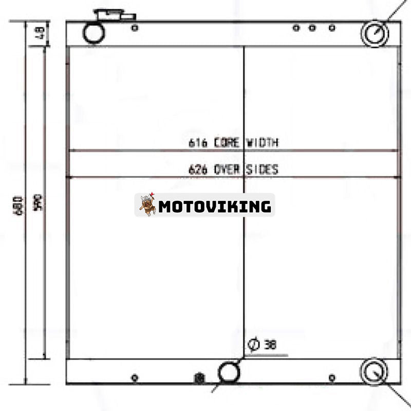 Oljekylare 1911300330 1911300690 för Takeuchi grävmaskin T175 TB175 TB175C