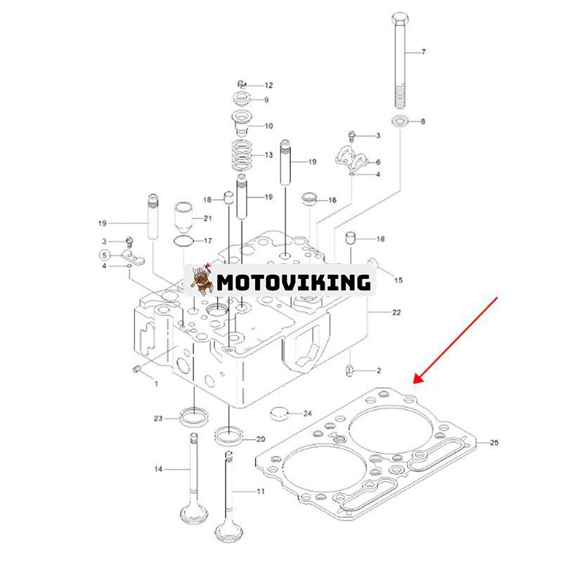 3 ST Cylinderhuvudpackning 3076189 för Cummins Engine N14 N855 NT855 NTA855 NH280 Hyundai Hjullastare HL780-3