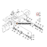 Bandrulle 68751-21700 68318-21700 för Kubota grävmaskin KH-50 KH-50H KH-51 KH-51H KH-60 KH-60H KH-61 KH-61H KX71