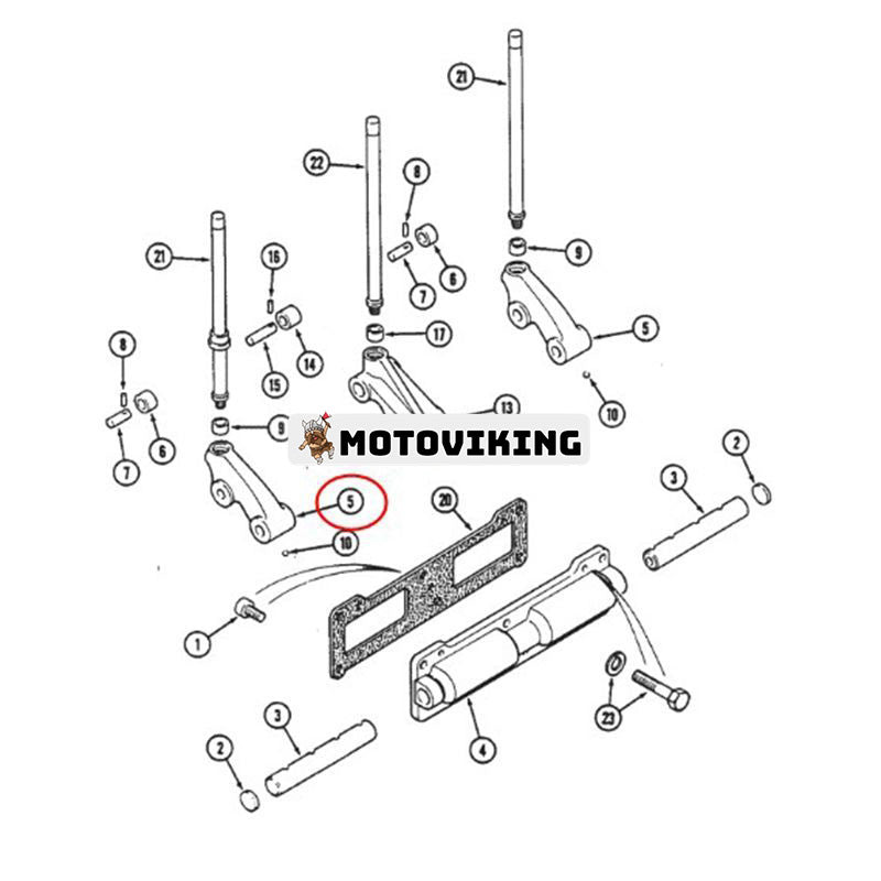 Kamföljarspak 3056568 för CASE Tractor 9170 9180 Steiger 1000 Series