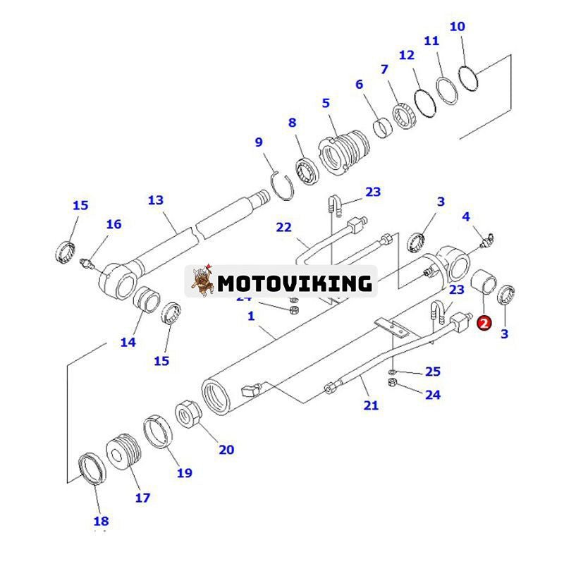 Bussning 07144-10504 20T-870-1290 för Komatsu grävmaskin PC50UG-2 PC50UU-2 PC2000-8 PC35MR-1 PC38UU-3 PC40MR-1 PC57-7 PC600-8