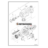 Hydraulpump Gear 7006963 för Bobcat Grävmaskin E60