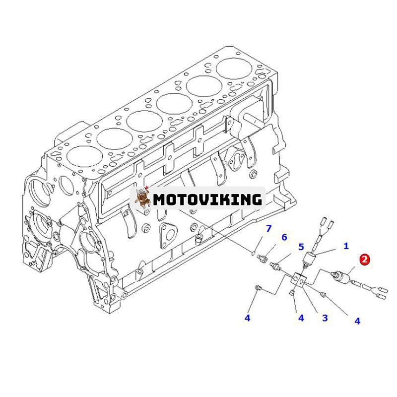 Switch 600-871-1150 för Komatsu Engine S6D102E-G-1D4 Generator DCA-125SSK