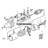 Startmotor VOE11702594 för Volvo Grävmaskin EC160 EW140 EW160 Hjullastare L50B L50C L50D