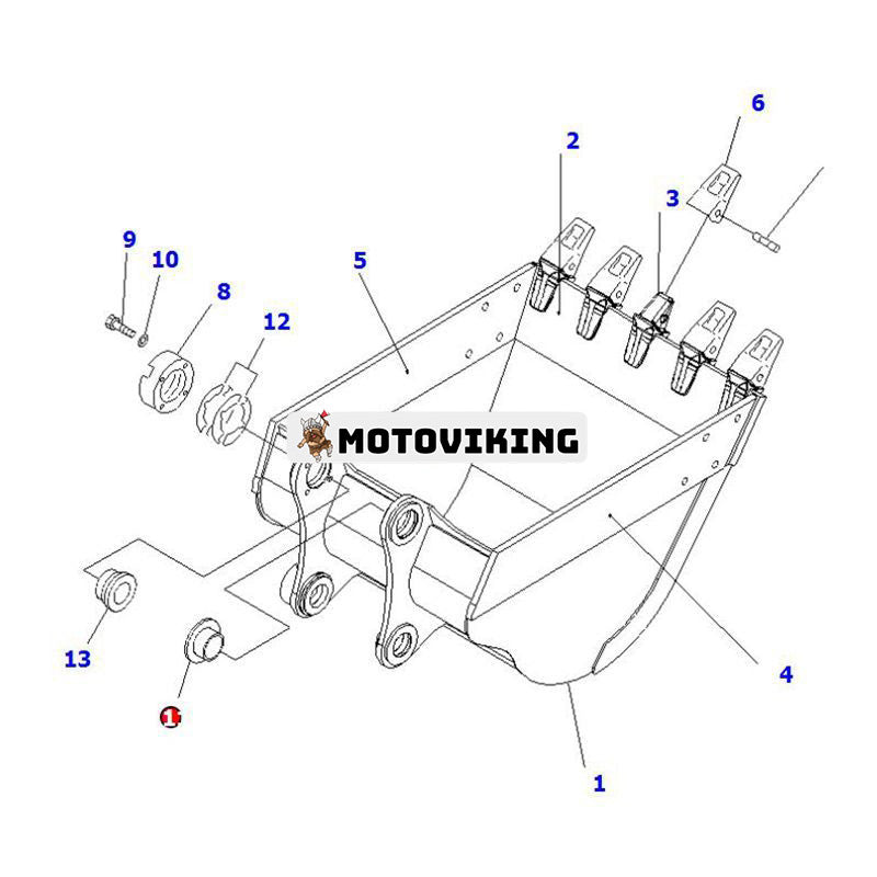 Hylslagerbussning 20Y-70-32420 för Komatsu Grävmaskin PC200-7 PC200-8 PC240LC-8 PC270-8 PW200-7 PC210-10M0