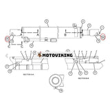 1 ST Bomcylinderbussning 265-8726 för Caterpillar CAT grävmaskin 304C 305.5D 305.5E 305C 305D 305E