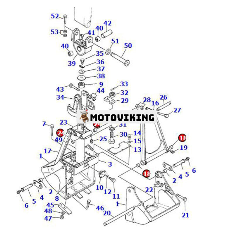 Cylinderbussning 07144-10505 för Komatsu PC100-3 PC200-6 PC20-6 PC40-7 PC220-7 PC60-6 PC80-3 WA100-1 WA150-1