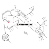 Bombussning 234-3811 för Caterpillar grävmaskin CAT 325C 325D 328D 329D