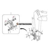 1 st Vevstångsbussning VOE14522492 för Volvo grävmaskin EC700B EC700BHR EC700C EC700CHR EC750D EC750E