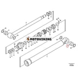 Bomcylinderbussning VOE14542034 för Volvo grävmaskin EC700B EC700C