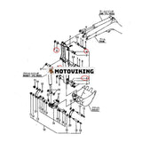 Armbom Länkbussning YM172137-81300 för Komatsu grävmaskin PC15FR-1 PC09FR-1