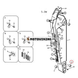 Skärarmsbussning VOE14880987 för Volvo grävmaskin EC330B EC340D EC350E EC360B EC380D