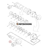 Skopcylinderbussning 163-3751 för Caterpillar CAT grävmaskin 318C 319C 320B 320C 322C 325B 330B 345B