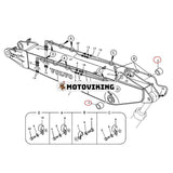 Bom Dipper Arm Busing VOE14550167 för Volvo Grävmaskin EC290B EC290C EC300D EC360CHR EC380DHR ECR305C
