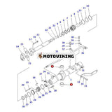 Bladlyftcylinderbussning 175-63-12540 för Komatsu schaktare D85MS-15 D155A-6 D150A-1 D135A-2 D355C-3 D155AX-7