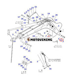 1 ST Bombussning 21J-70-21310 för Komatsu grävmaskin PC128US-2 PC138US-2 PC130-8 PC130F-7