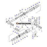 Armcylinder 206-63-K1140 för Komatsu grävmaskin PC240NLC-6K PC240LC-6K PC240-6K