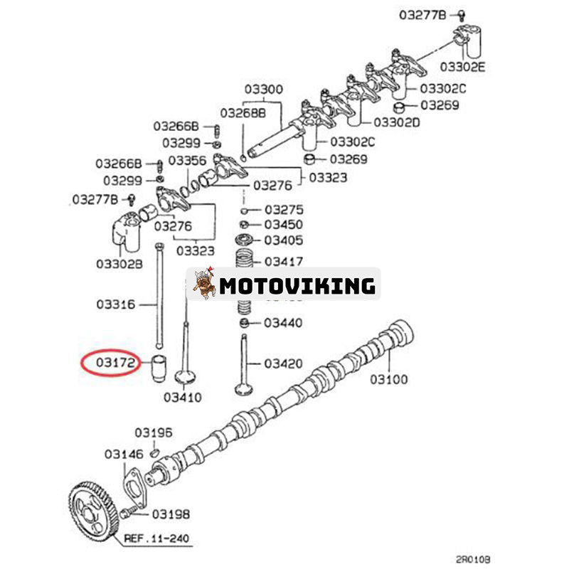 12 ST ventillyftare VAME300410 för Kobelco grävmaskin SK250LC-6E