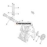 Kamaxel YM129900-14580 för Komatsu 4D94E-1 4D98E-1 Motor FD20 FD25 FD30 PC75-1 PC75R-2 PW75-1 WA65-3 WA75-3 WA85-3