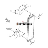 Oljekylare 234-8945 för Caterpillar CAT Engine 3408E 3406C Traktor 631G 637G D8R D9N