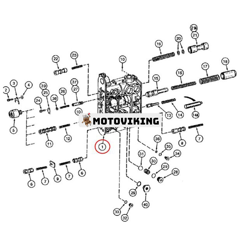 Styrventil 4644406558 237348A1 för CASE hjullastare 821B 921B 621B 721B ZF Transmission 4WG200