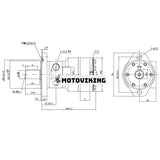 Hydraulmotor 101-1660-009 för Eaton Char-Lynn H-serien