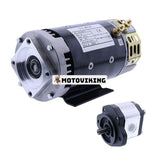 24V elmotor 40844GT & Hydraulpump 96193GT för Genie GS-1530 GS-2032 GS-2046 GS-3232 GS-4655