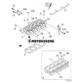 4 ST Glödstift 86990080 för Isuzu Engine 4JG1 CASE Grävmaskin CX75SR CX80