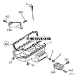 Oljetrågspackning 86990090 för Isuzu Engine 4JG1 CASE Grävmaskin CX75SR CX80