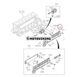 Oljekylare 1132010116 8980898081 för Isuzu Engine 6HK1 Hitachi Grävmaskin ZX350LC-5B ZX350LCN-5B