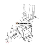 Stift VOE14509018 för Volvo Grävmaskin EC330B EC330C EC340D EC350D EC350E EC360B EC360C EC380D EC380E